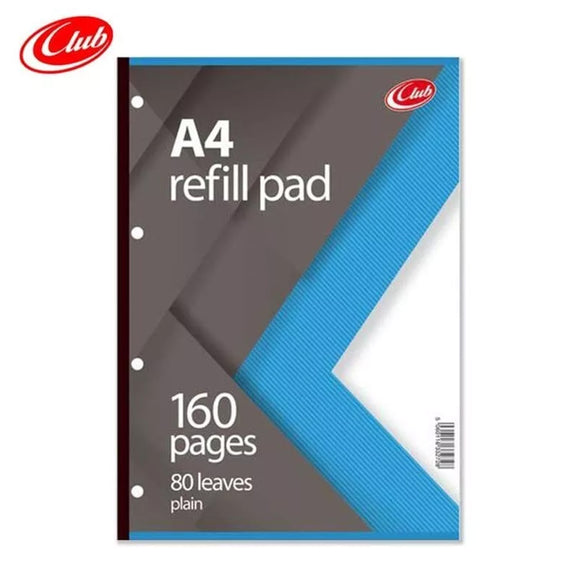 A4 refill pad packaging with Club branding on a white background