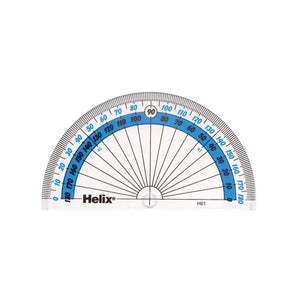 Helix protractor on a white background