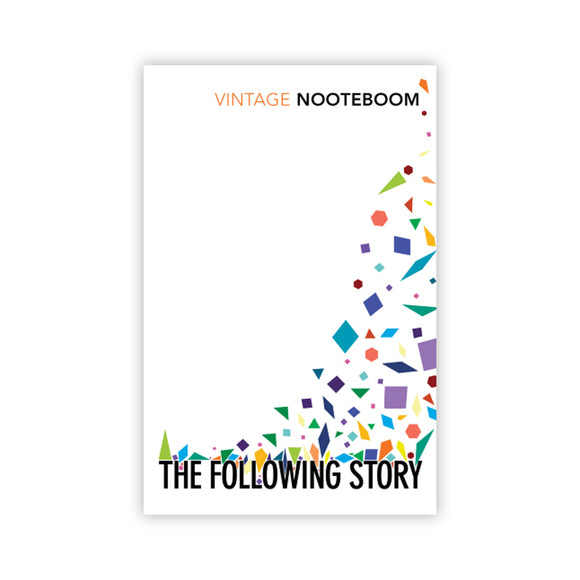 Colorful geometric design on a white background with 'Vintage Nooteboom' branding.