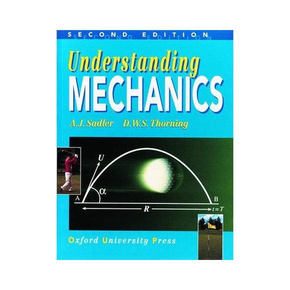 Book cover of 'Understanding Mechanics' with a blue background and title text.
