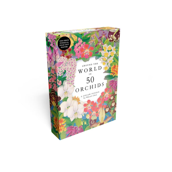 Jigsaw featuring pictures of multiple Orchids