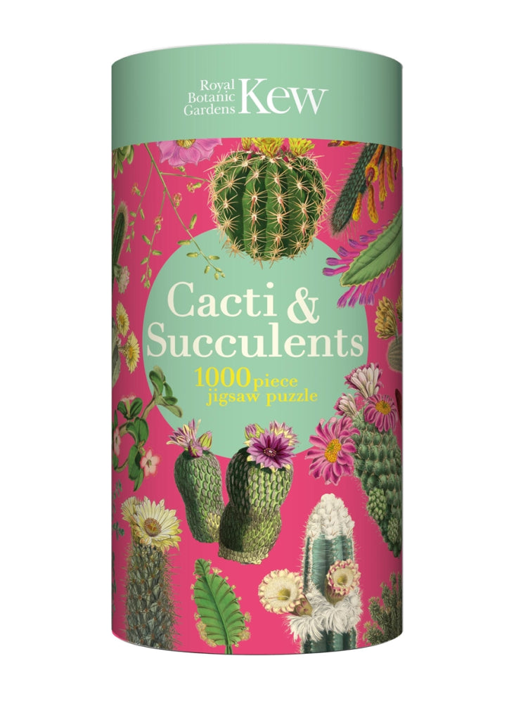 Pictures of Cacti & Succulents on a pink background