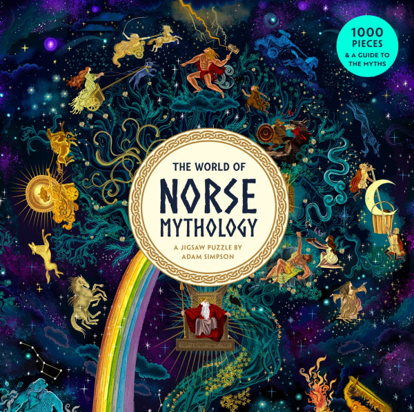 Jigsaw featuring stylised image of characters from Norse Mythology