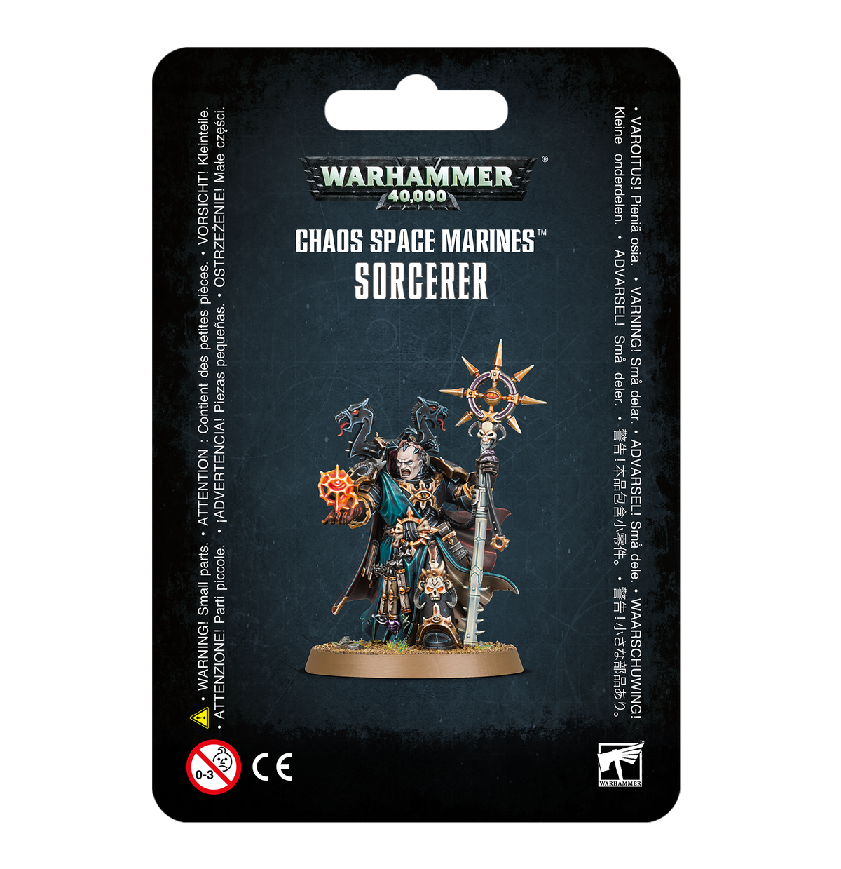 CHAOS SPACE MARINE SORCERER MINATURE