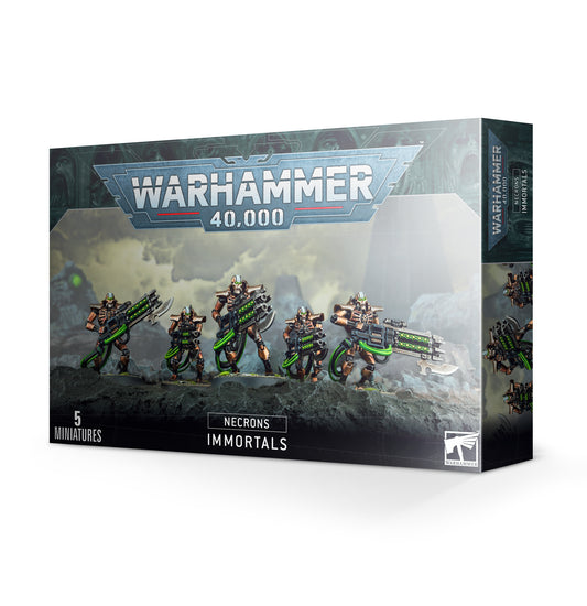 Warhammer 40,000 game box with miniatures on a white background