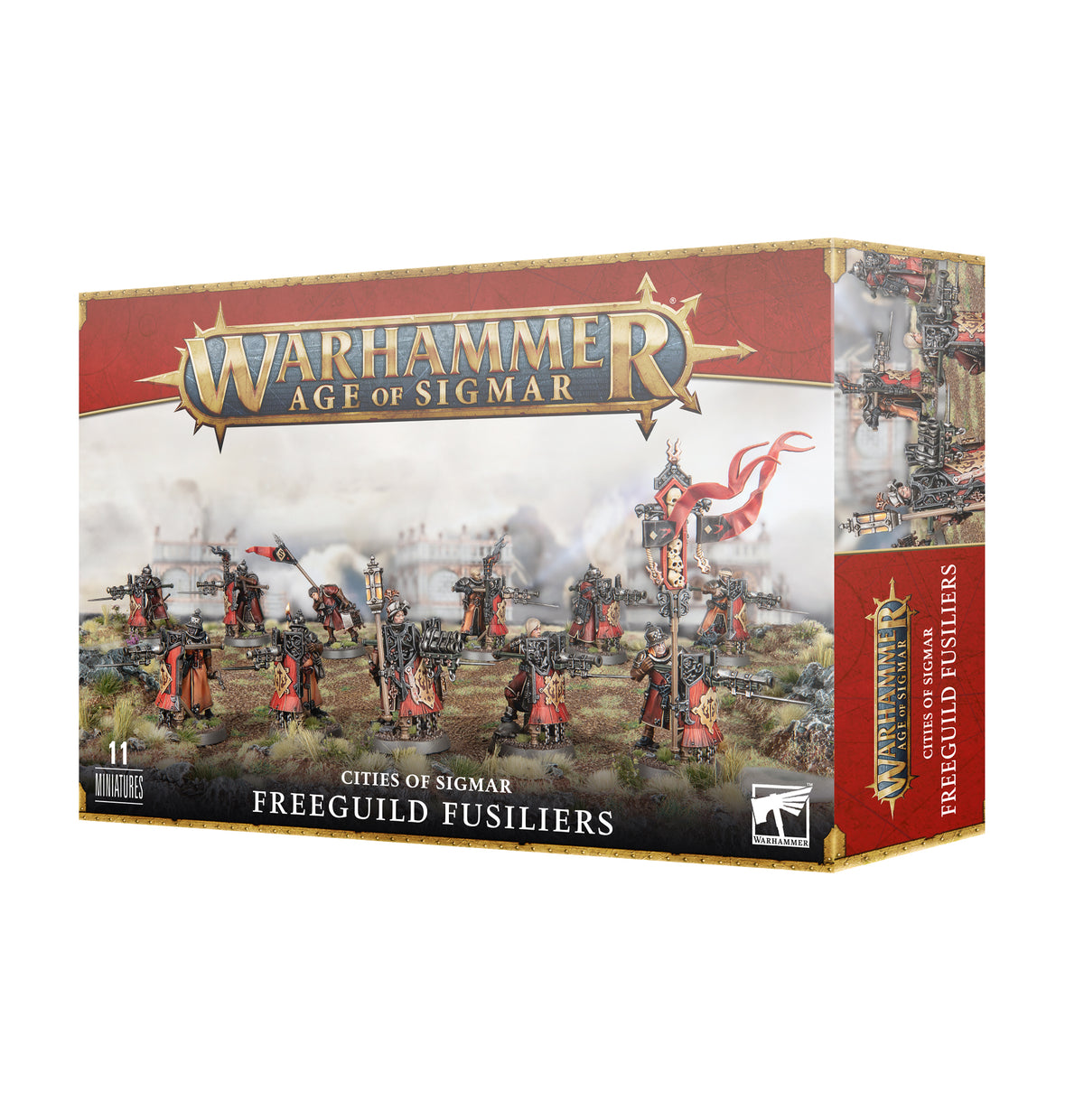 Freeguild fusiliers box on a white background