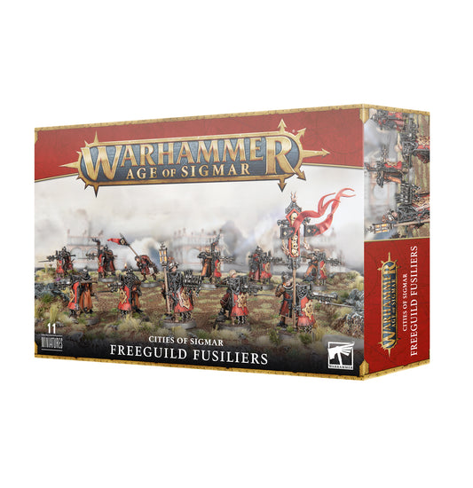 Freeguild fusiliers box on a white background