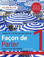 Coursebook for French language learning with colorful cover design